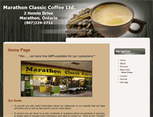 Tablet Screenshot of marathonclassiccoffee.com